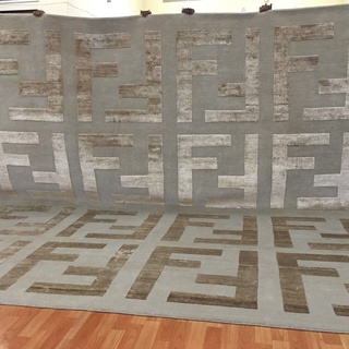 Ковер F ручной работы шерсть + bamboo silk Индия